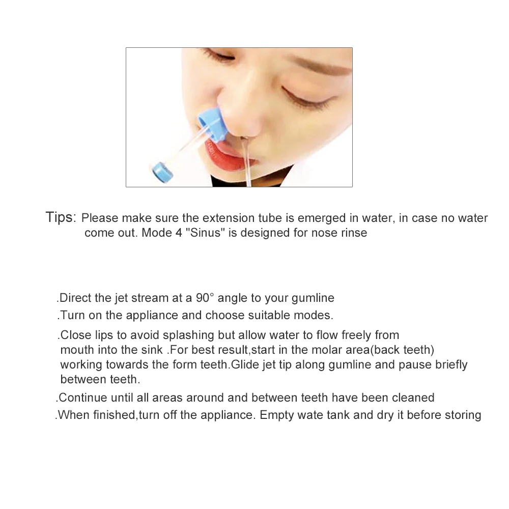 Ирригатор для полости рта AZDENT 8 насадок рабочая принадлежность 1 шт.|Ирригаторы