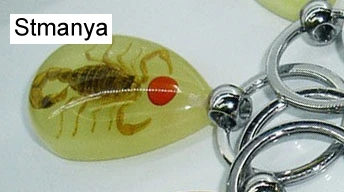 7 Bean Scorpion Светящийся брелок для ключей «Скорпион»- светящийся продукт настоящий Краб и брелок со скорпионом сумка автомобильный брелок#17067 - Цвет: 7 Bean Scorpion