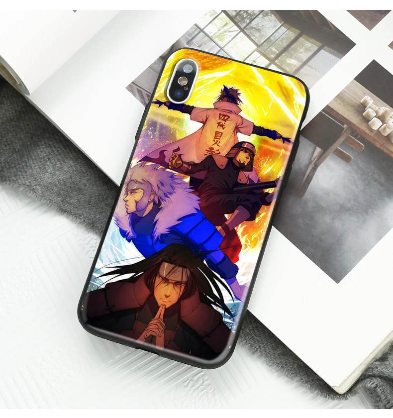 Модный объемный Аниме Наруто Чехол для iPhone 6 6s Plus Чехол Мягкий ТПУ силиконовый мультфильм телефон чехол для iPhone 7 8 Plus XS XR Coque