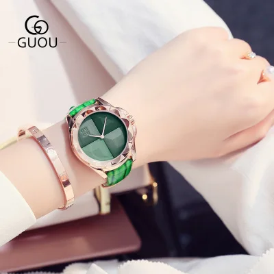 Новые продукты Для женщин часы роскошные золотые аналоговые кварцевые 2018