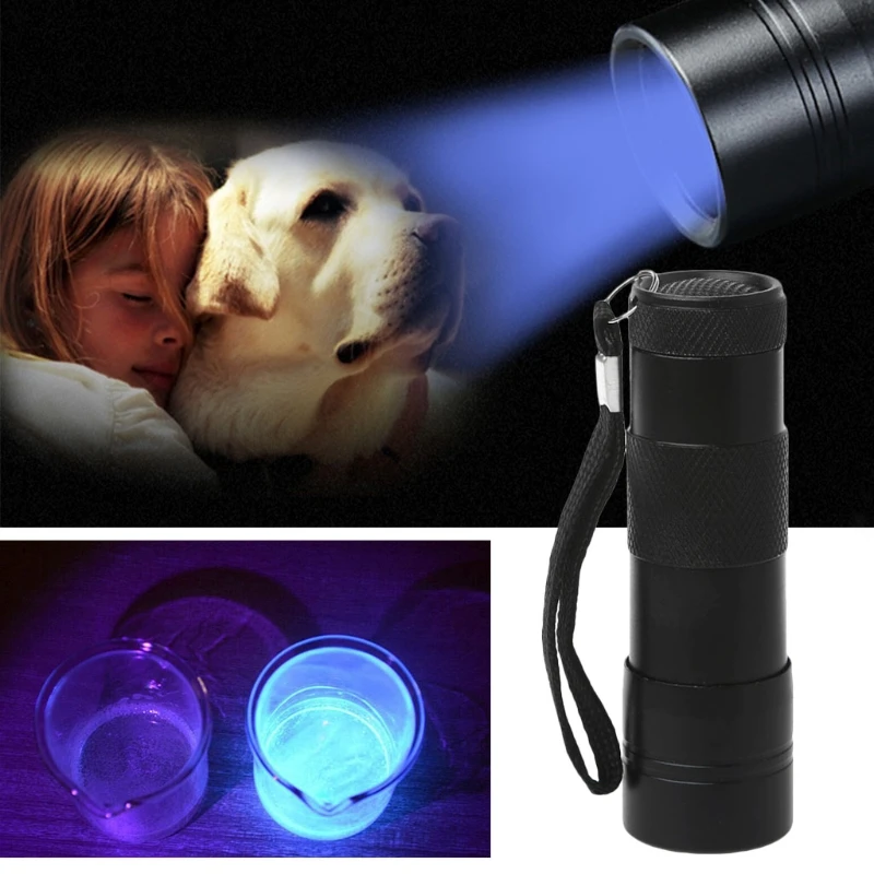 УФ ультрафиолетовый светодио дный 12 светодиодный фонарик Blacklight Light 395 нм