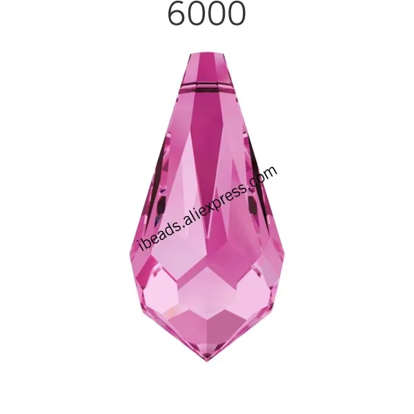 Rose 209 1 шт.) Кристалл от Swarovski 6000 каплевидный кулон сделано в австрийском стиле свободные бусины горный хрусталь сделай сам Изготовление ювелирных изделий - Цвет: Rose 209
