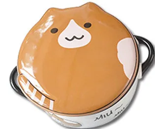 c Sugan Life японский Kawaii мультяшный керамический Ланч-бокс круглый Procelain Bento миска для ланчбокса портативный контейнер для еды набор посуды - Цвет: c