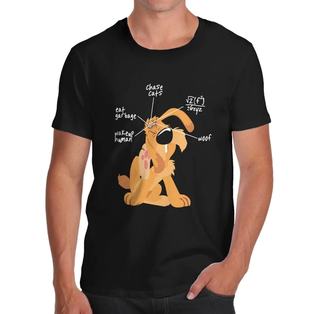 

Anatomy of A Dogs Brain Men Creative Casual Short Sleeve Tshirt Novelty Funny Tees