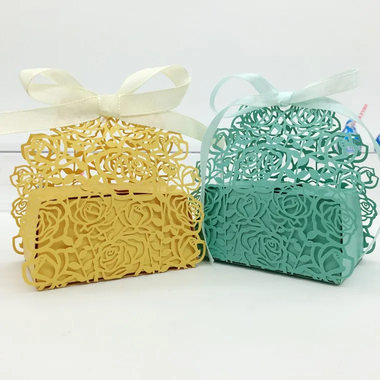 Коробка для конфет коробка Подарочная из шоколадной бумаги Роза украшения дня