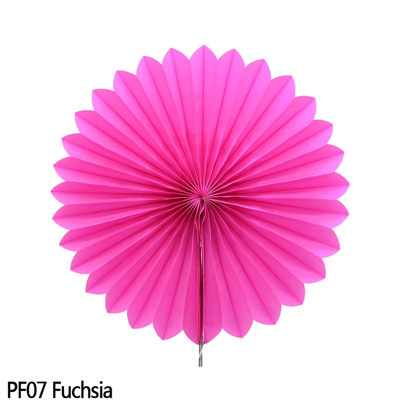 PF07 5 шт. 10-30 см папиросная бумага вырезные бумажные веера Pinwheels Висячие поделки для детского душа Свадебная вечеринка День рождения фестиваль Декор - Цвет: PF07