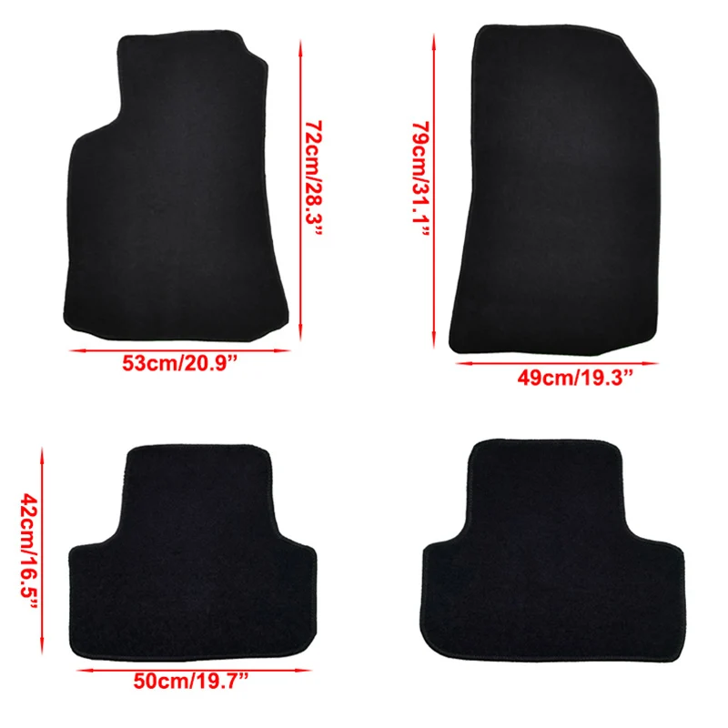 4 шт. для Lexus IS IS200 IS300 XE10 2001-2005 LHD пользовательские автомобильные коврики ковровое покрытие нейлон и каучук спереди сзади 2002 2003 2004
