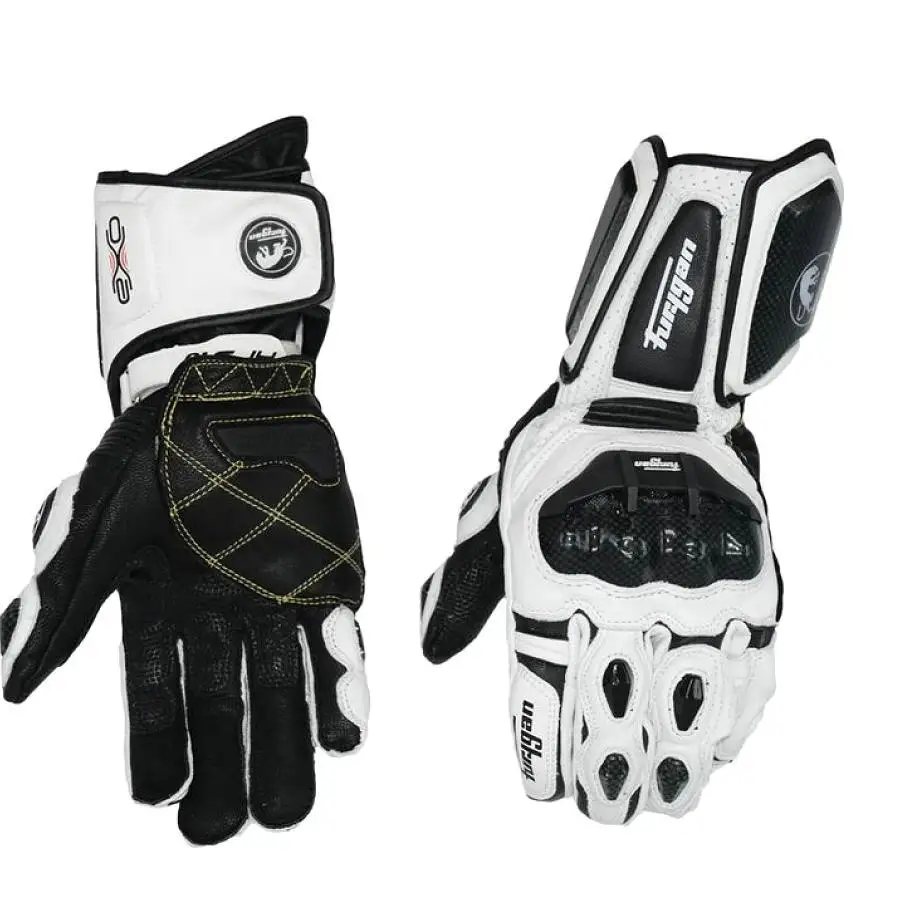 Мотоциклетные Перчатки из углеродного волокна кожаные перчатки для мужчин