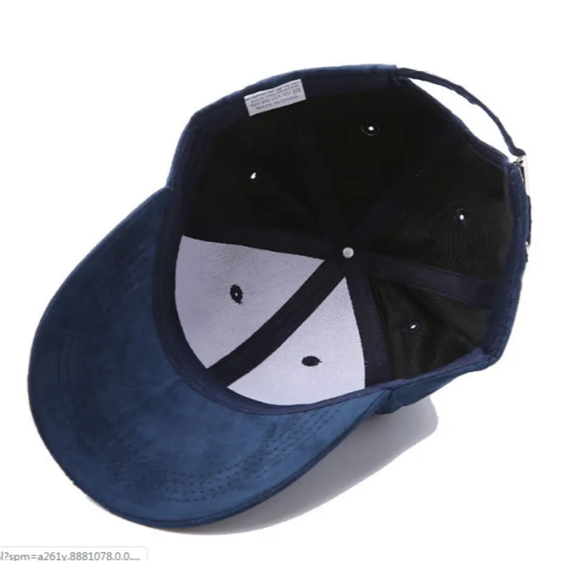 Женская бейсбольная Кепка из замши регулируемая однотонная Snapback женская кепка