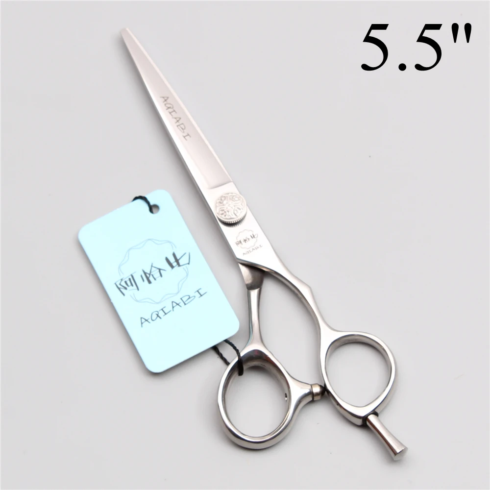 5 &quot16 см 440C AQIABI Профессиональные Парикмахерские ножницы для стрижки обычные