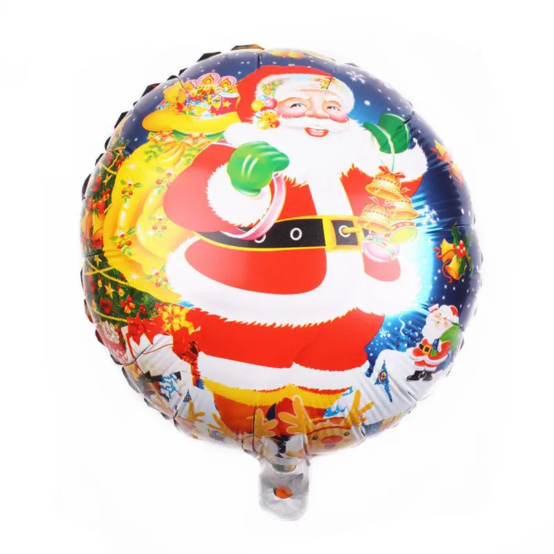 Figure balloon TSZWJ Новинка 18-дюймовые круглый Рождественская серия алюминий воздушный шар рождественские праздничные вечерние украшения шарики высокого качества - Цвет: Figure balloon