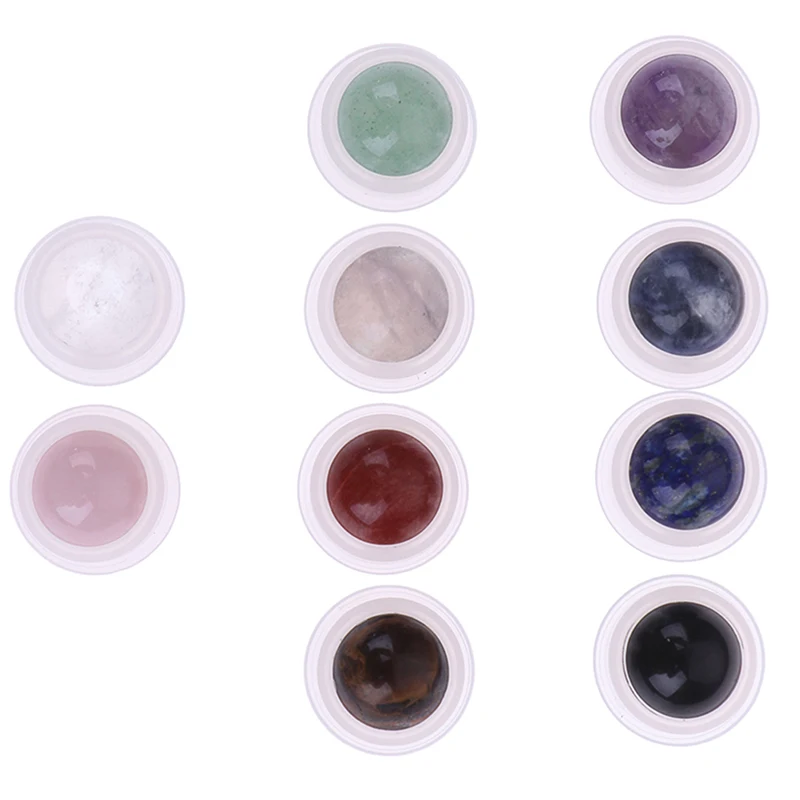 Флакон для духов 1 шт. натуральный драгоценный камень роликовый шарик эфирное