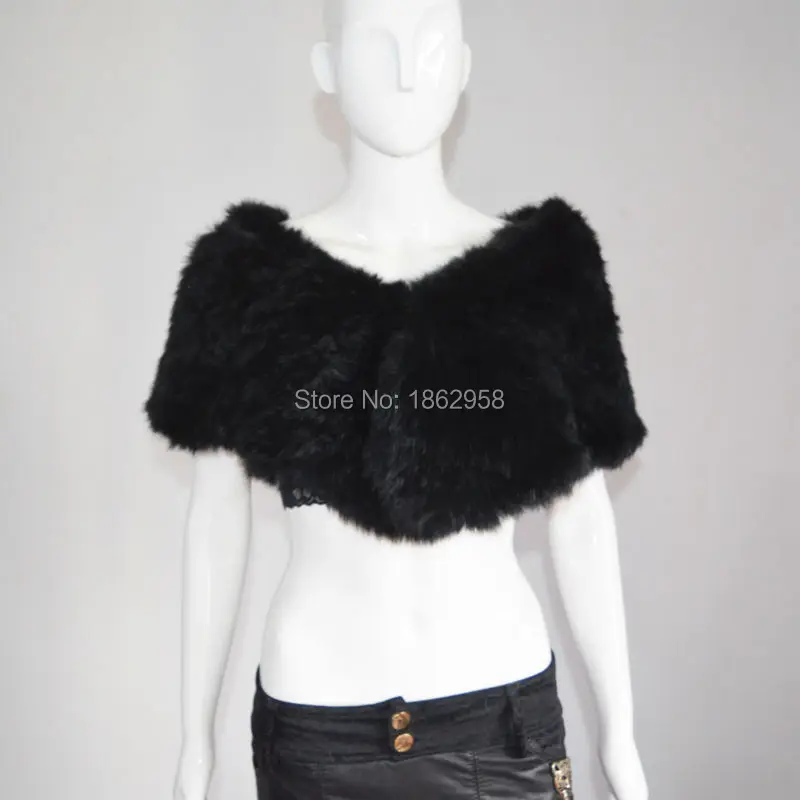 Бесплатная доставка SJ601 пышная легкая одежда черный цвет настоящий меховой