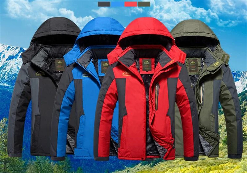Размера плюс 9XL зимняя теплая куртка Для мужчин верхняя одежда из плотного флиса парка с капюшоном куртка из искусственной кожи pu армии Военная Униформа ветровка Водонепроницаемый куртка Для мужчин