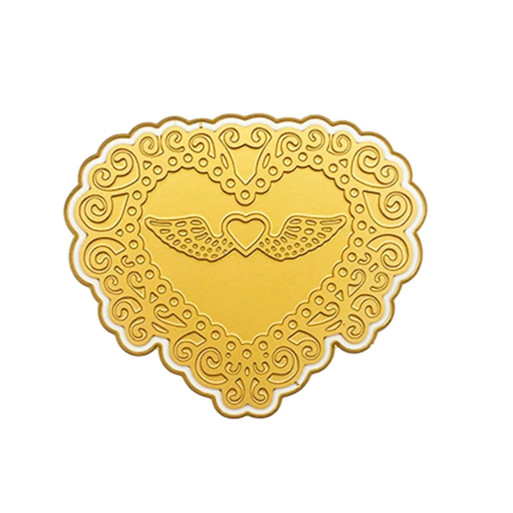 Новые формы в форме сердца крыла штампы Скрапбукинг Горячая фольга пластина