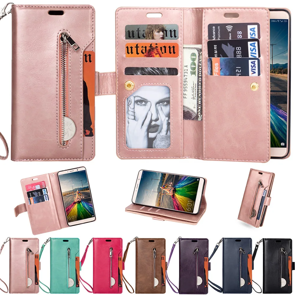 L-FADNUT для huawei P20 P30 P8 Lite mate 9 10 20 Pro Чехол-кошелек с отделением для карт кошелек с откидной подставкой Держатель для телефона из искусственной кожи чехол s
