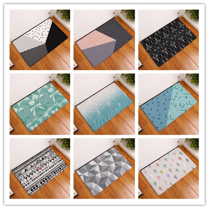 2017 Новый модный стиль творческие моющиеся коврики геометрические Коврики для
