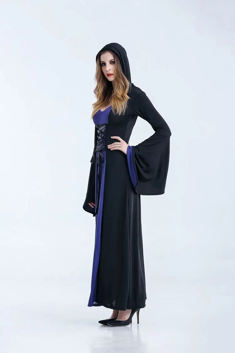 

Women 2017 Victorian Halloween Costumes Victorian Halloween Costumes Hoodie Witch Costume Women Long Dress Cosplay Clothes