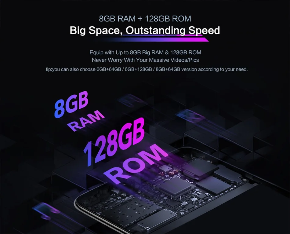 vivo iQOO мобильный телефон 6 ГБ 128 ГБ 6,4" Восьмиядерный Snapdragon 855 с 3 камерами 12 Мп+ 13 МП+ 2 Мп Android 9 4000 мАч NFC Смартфон