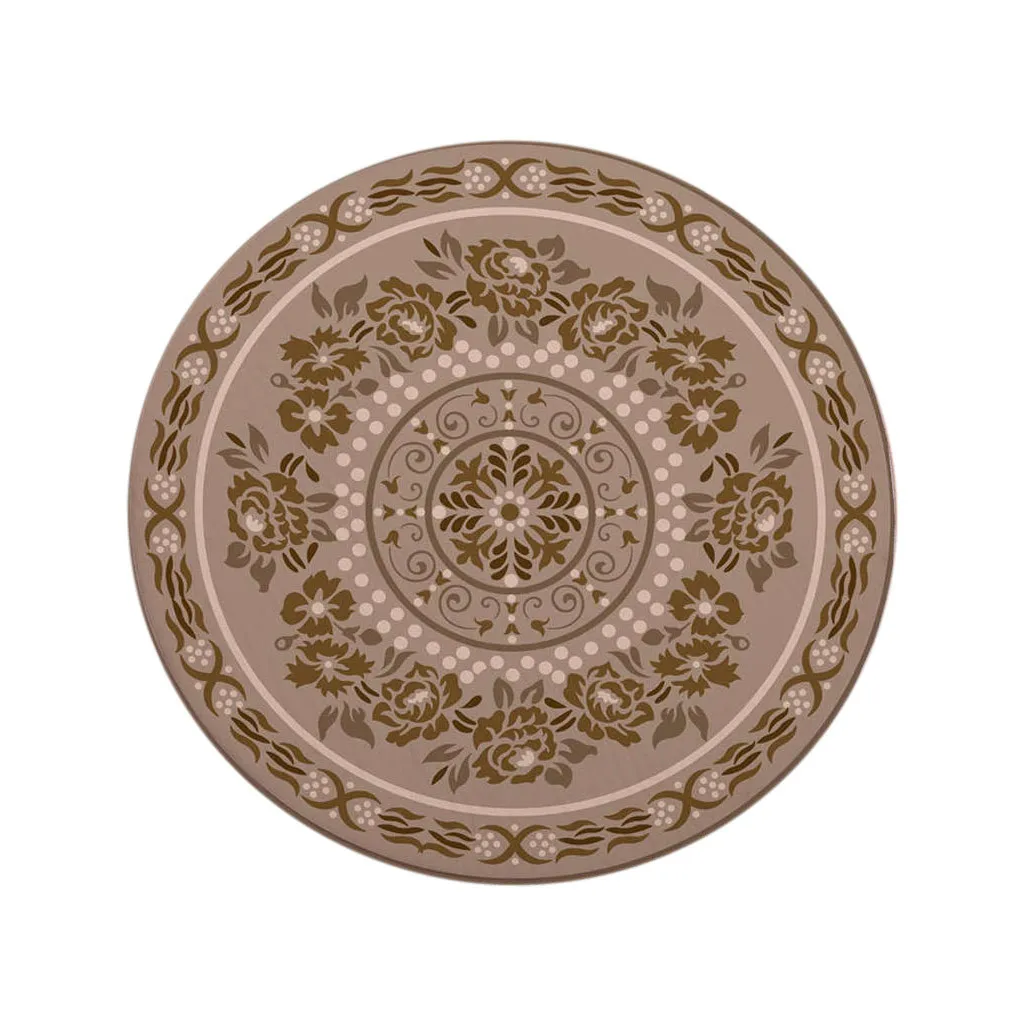 Круглый нескользящий ковер напольный коврик для дома спальни гостиной игровой