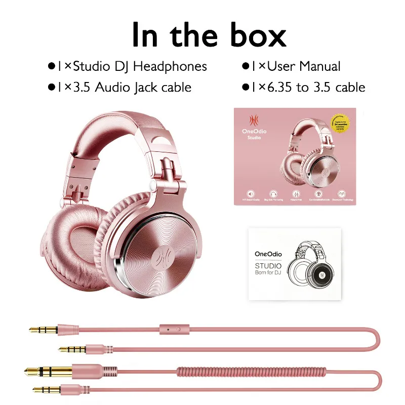 Oneodio DJ гарнитура игровая с микрофоном телефон ПК Проводная над-ear Hifi Студия DJ наушники Профессиональный стерео монитор Urbanfun