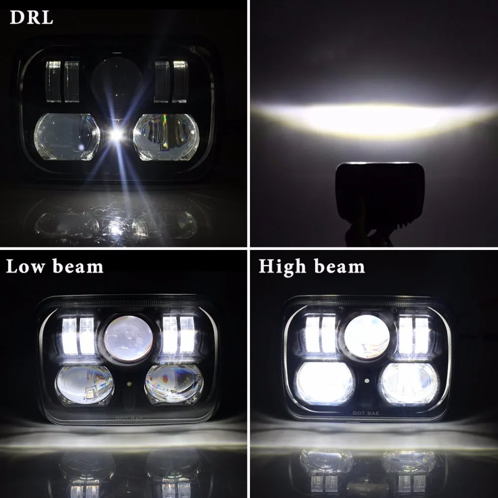 Автомобильные аксессуары передние фары 7 квадратных мотоциклетных