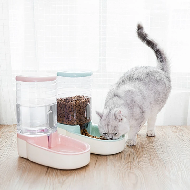 3.8L Pet cat автоматические кормушки пластиковая бутылка для воды для собак большая емкость дозатор для воды для еды кошки собаки миски для кормления