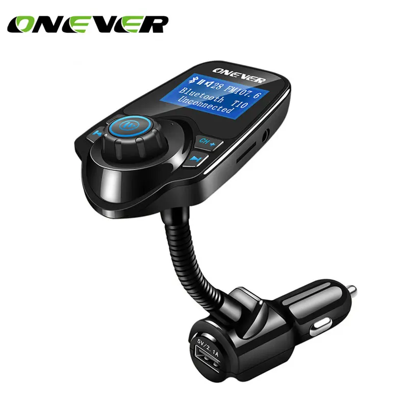 Автомобильный FM модулятор Onever с MP3 плеером Bluetooth ЖК дисплеем и USB зарядкой|fm
