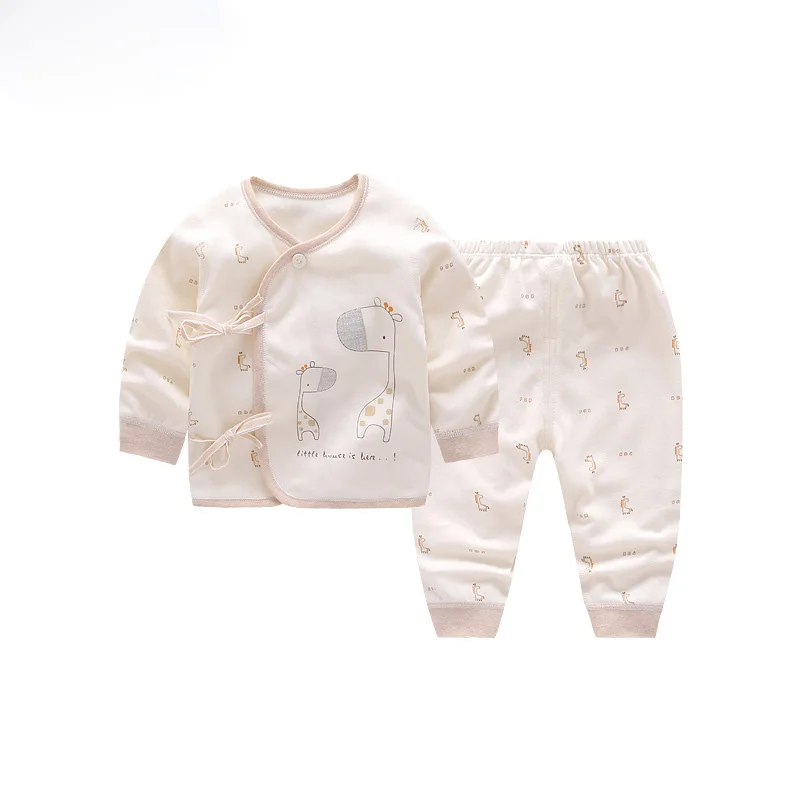 Baby gowns Newborn Belt O-neck Unisex Clothing set Cotton Full Sleeve Summer Infant Clothes Premature Girls Boys Sleeper |