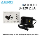 3 в 4,5 в 5 в 6 в 7,5 в 9 в 12 В 30 Вт адаптер переменного тока постоянного тока Регулируемый адаптер питания Универсальное зарядное устройство для светодиодной ленты фотоаппарата