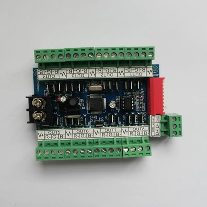 Быстрая доставка 1 шт 24 канала DMX512 DMX светодиодный декодер|led dmx decoder|dmx decoderdmx512 decoder |