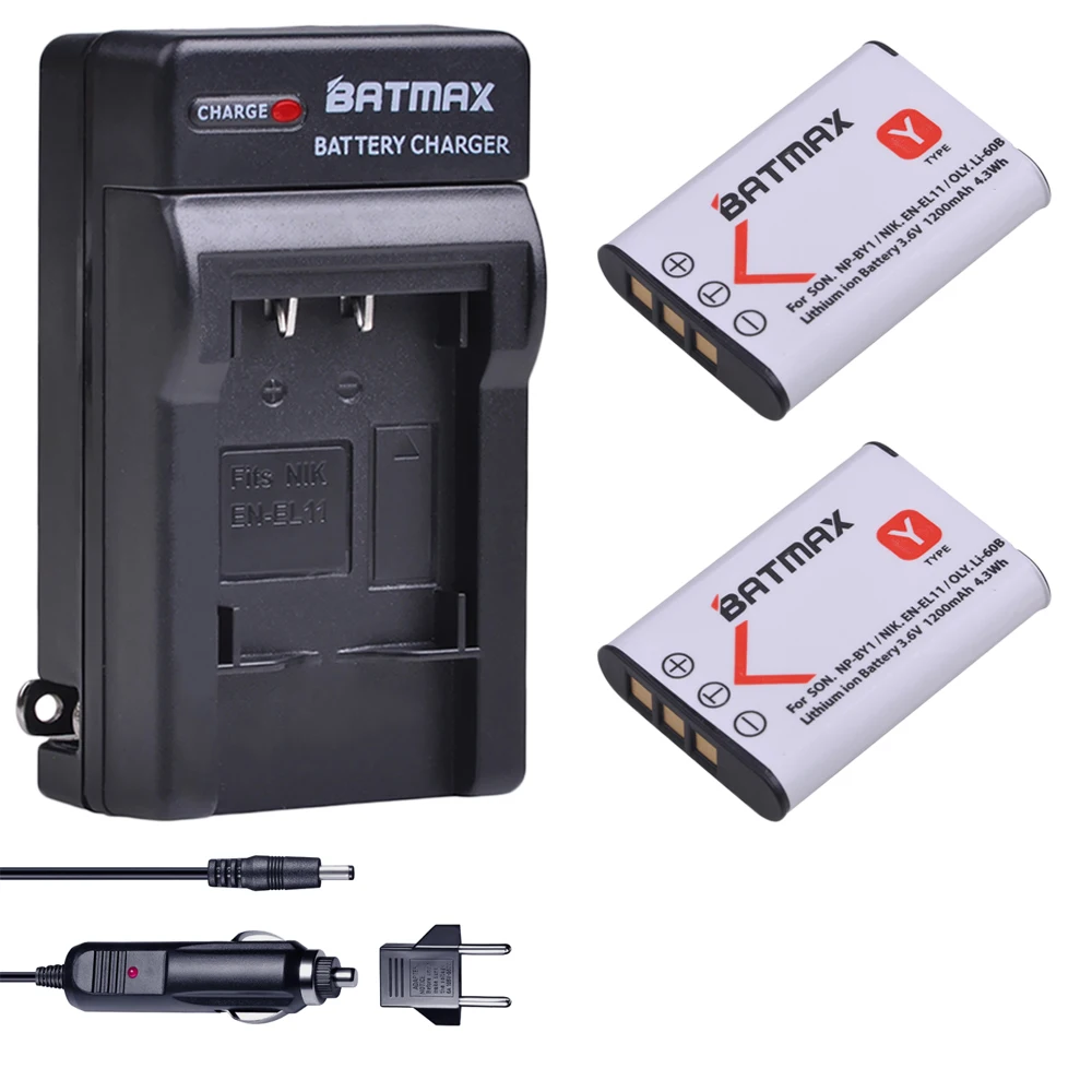 Аккумулятор и зарядное устройство Batmax для Sony 2 шт.|Цифровые аккумуляторы| |