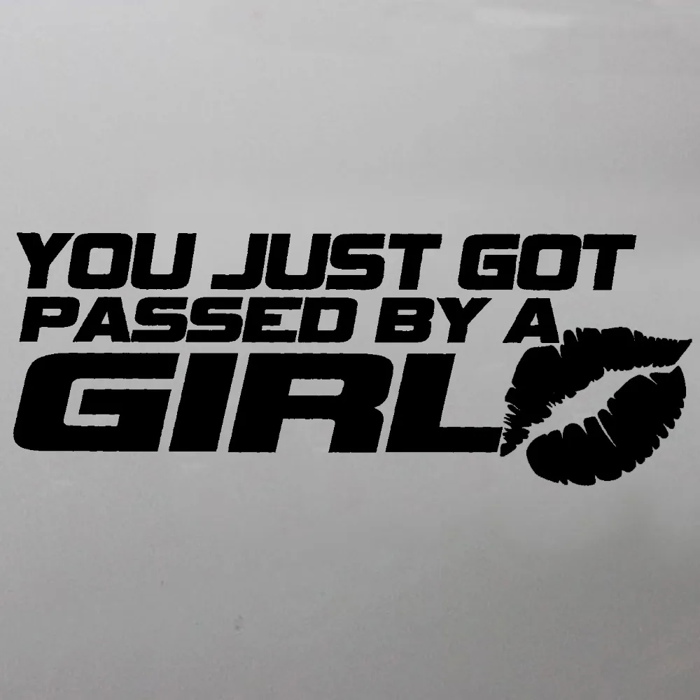 Наклейки XGS на автомобиль вы только что прошли мимо девушки 20x7 5 см мотоцикл