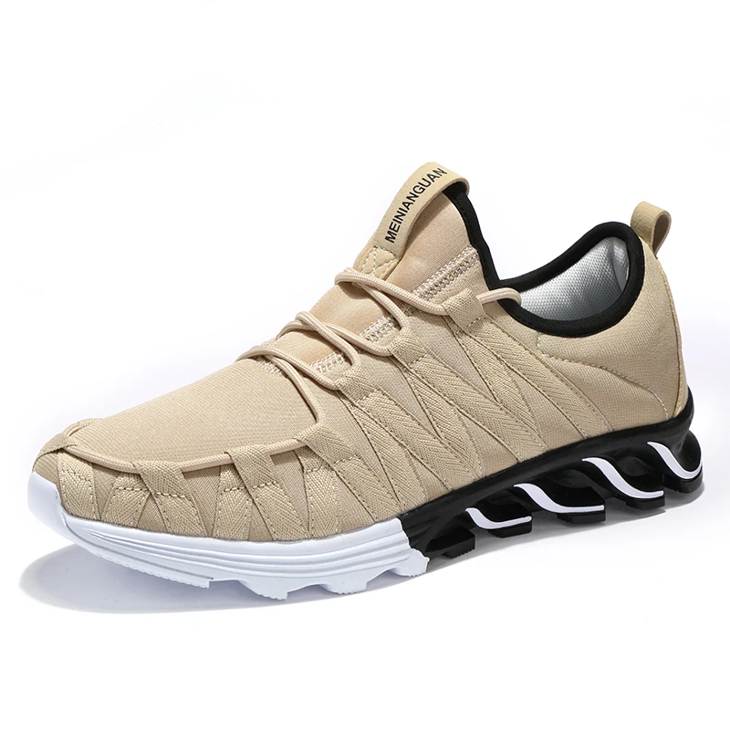 Fashion Men's Shoes Mans Footwear Running Men Casual Outdoor Lace-up Black Sneakers 2019 Spring Soft chaussure homme | Спорт и