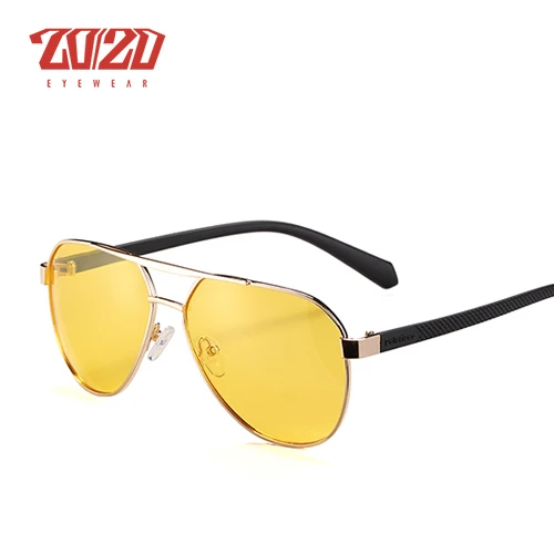 C06 Gold Yellow 20/20 марка мужские солнцезащитные очки поляризованные мужские покрытия алюминиевые солнцезащитные очки óculos мужские очки аксессуары для мужчин PZ5008 - Цвет линз: C06 Gold Yellow