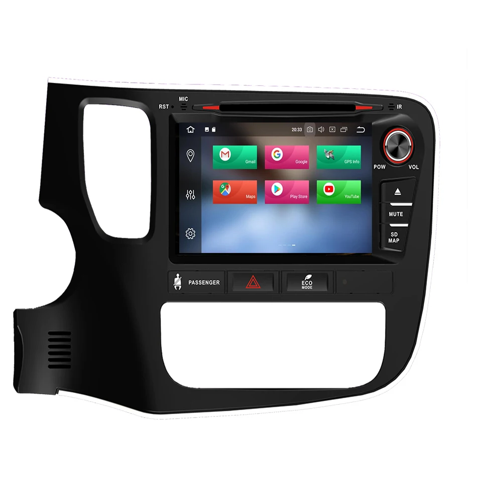 Высокое качество 8 &quotAndroid 10 магнитофон автомобильный DVD GPS для MITSUBISHI OUTLANDER 2014 2017