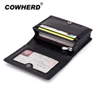 Fashion Men Sheepskin Leather Mini Wallets Women Business Credit Card Holder ID Pocket Hasp Simple Travel Wallet Coin Purse