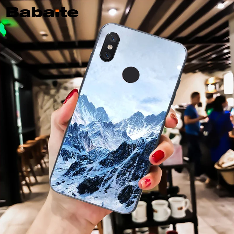 Babaite зимний Снежная гора Sceneary силиконовый чехол для телефона для Xiaomi MiA1 A2 lite F1 Redmi 4X 5Plus S2 Note7 Redmi Note4