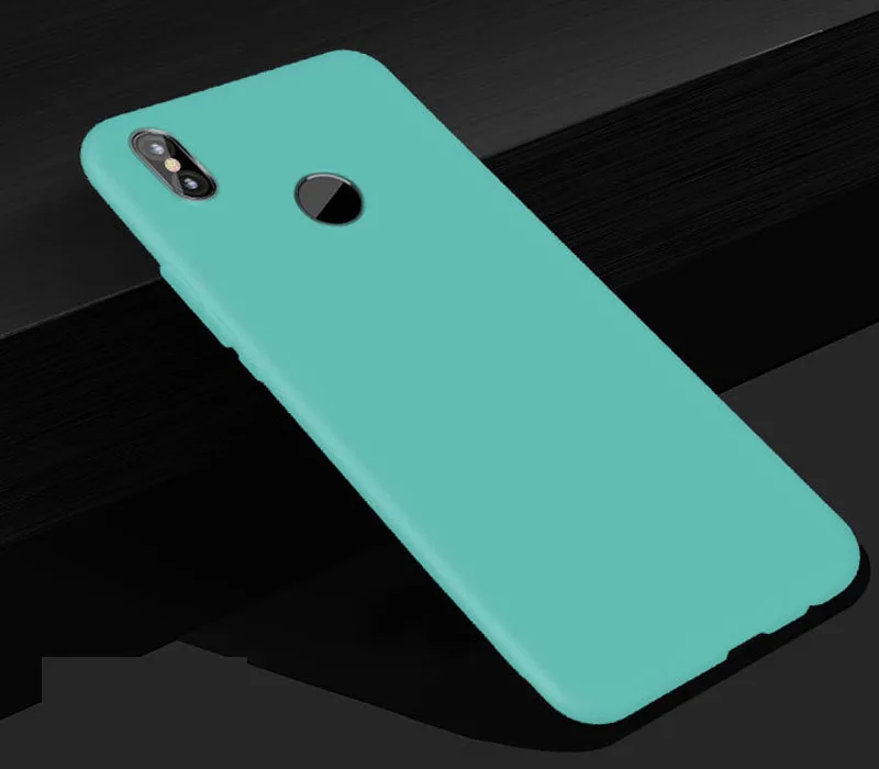 Xiaomi Mi A2 lite Case Xiaomi 6X Clear TPU and Matte Soft Case For Xiaomi MiA2 Mi A2 lite Back Cover Protect Skin Silicon case - Цвет: Небесно-голубой