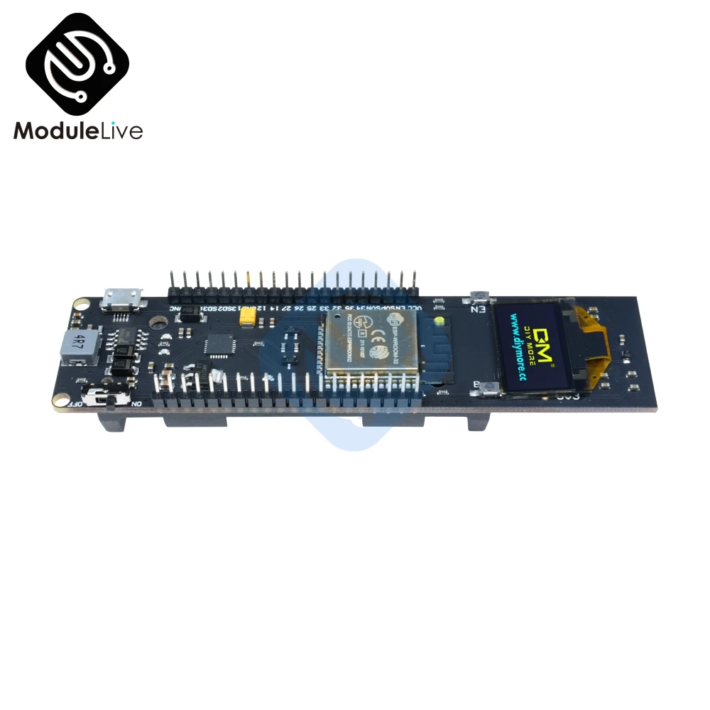 ESP32 ESP-32 ESP8266 0 96 дюймов &quotжелтый синий oled-дисплей 18650 литиевая батарея WiFi Bluetooth