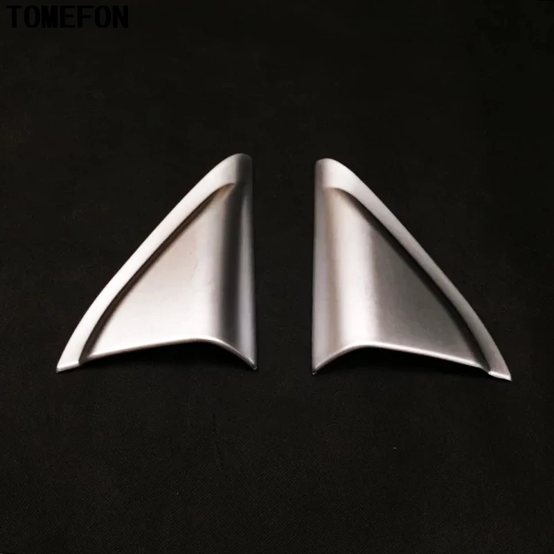 

TOMEFON Car Auto Sedan Styling ABS Chrome For PEUGEOT 308 2014 2015 2016 Front A Pillar Column Interior Triangle Accessories