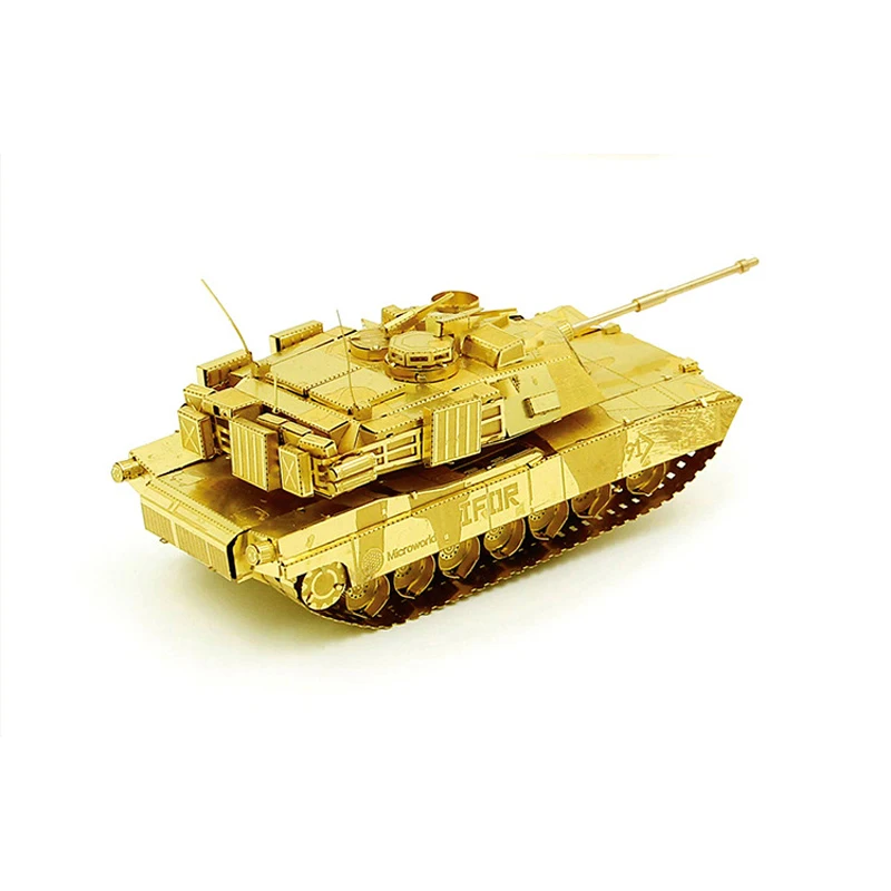 Microworld 3D металлические модели M1 Abrams Танк модель DIY лазерная резка головоломка
