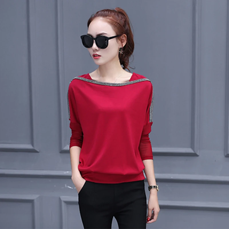 Женская бархатная Футболка с рукавами-шалью размера плюс осенне-зимняя