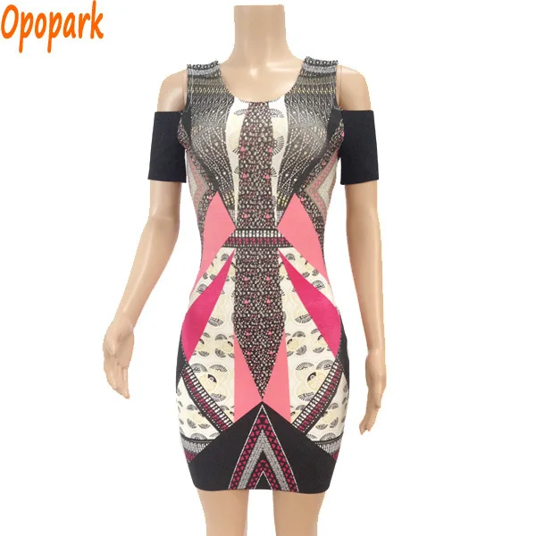 women multi color beading bandage dress colorful geometric patchwork cutout hot fix rhinestone short sleeve bodycon 2015 HL393 | Женская