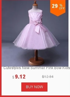 Cutestyles/изысканное белое кружевное платье цвета слоновой кости для девочек нарядные платья для девочек, элегантная летняя детская одежда GD80905-3