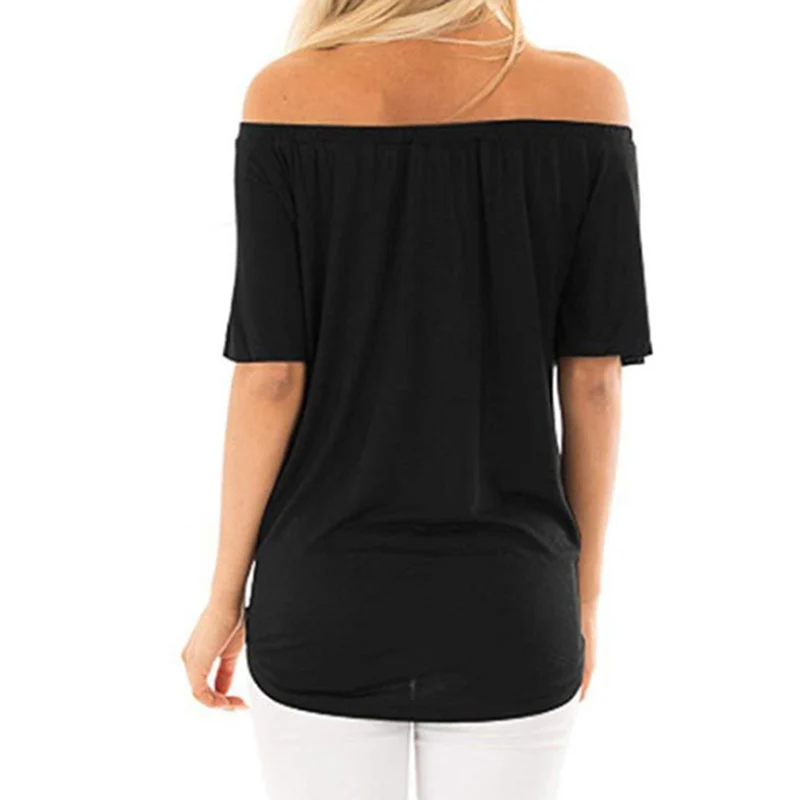 New Sexy Women Summer Tops Short Sleeve For Office Work And Blouses 2019 Female Casual Shirts Slash With Button Shirt | Женская одежда