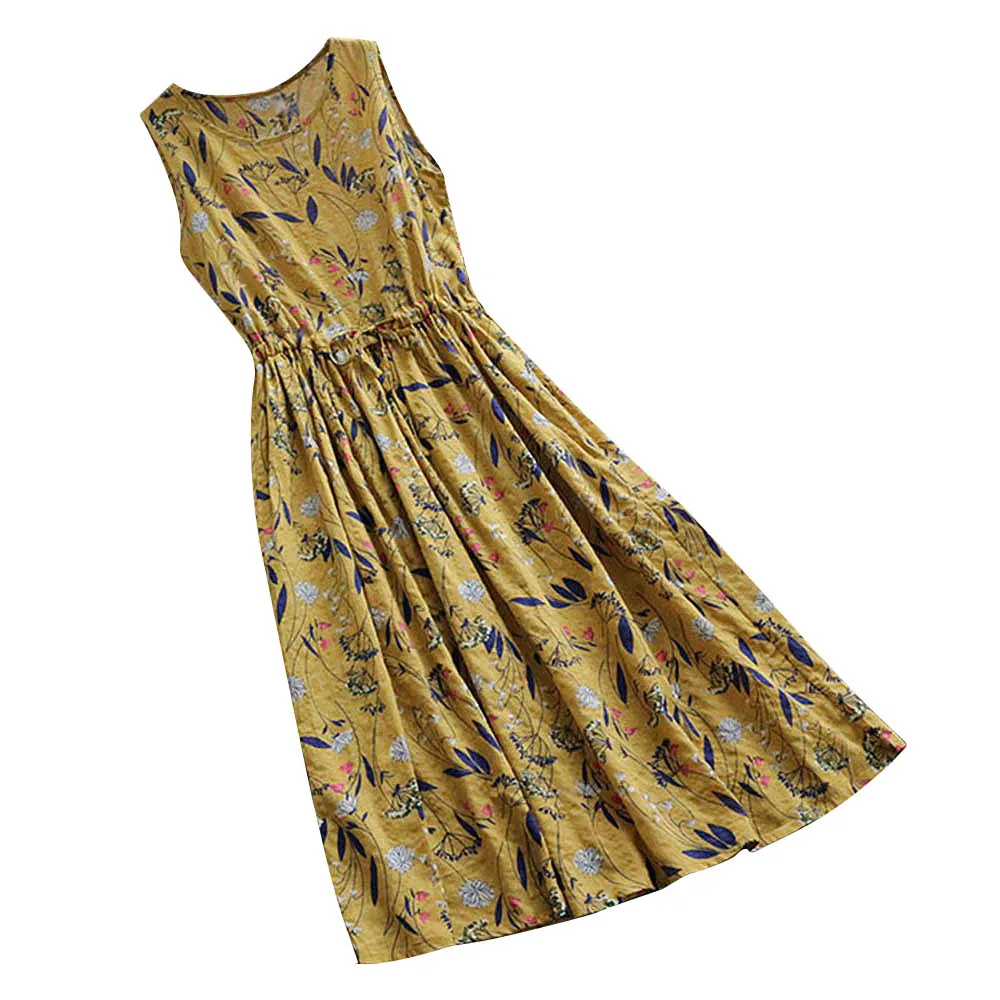 Платье женское повседневное Длинное Макси Сарафан пляжные вечерние Boho платье с