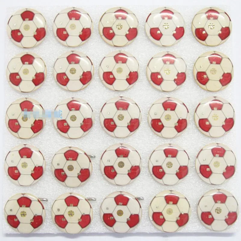 Светодиодная брошь футбольной тематики булавки фанаты игры вечерние подарочные