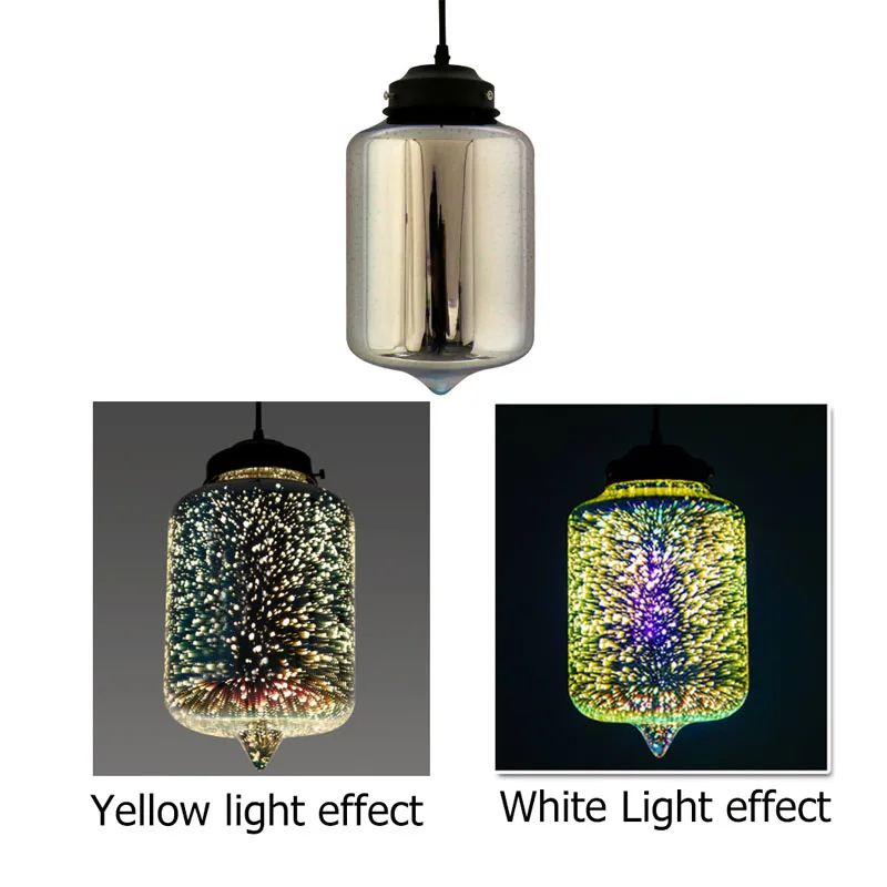 Современный 3D красочный скандинавский звездное небо стеклянный подвесной