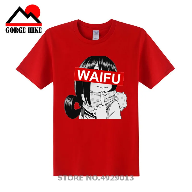 Kawaii хентай аниме Senpai футболки Kabe-Don японское манга Харадзюку Lewd Hentai Waifu футболка